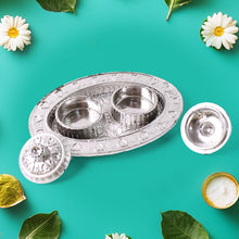 Oval Shape Special Puja Thali (1 Pc / Mix Design)