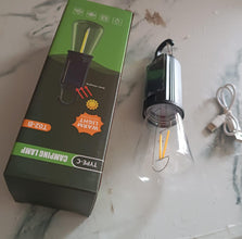 Solar & USB Rechargeable LED Hanging Camping Bulb Lantern Light (1 Pc)